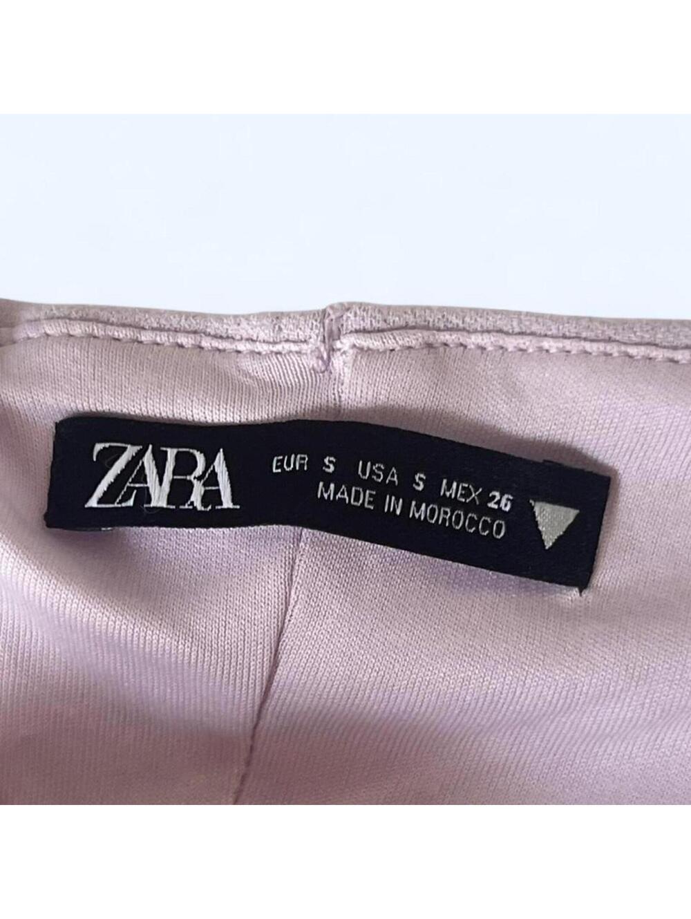 Zara lilac bodycon mini dress fairycore soft girl size small 💜 - Picture 6 of 7